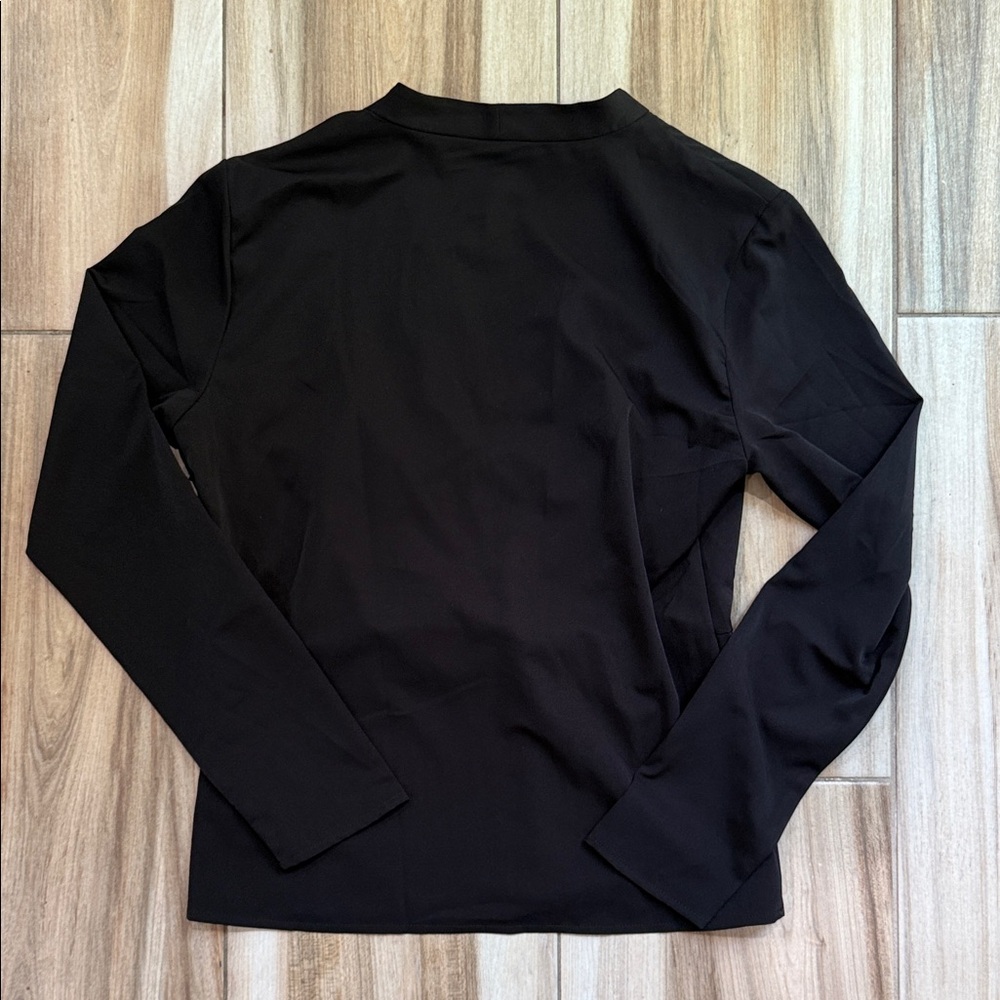 Ann Taylor Black Long Sleeve Blouse - Picture 3 of 6